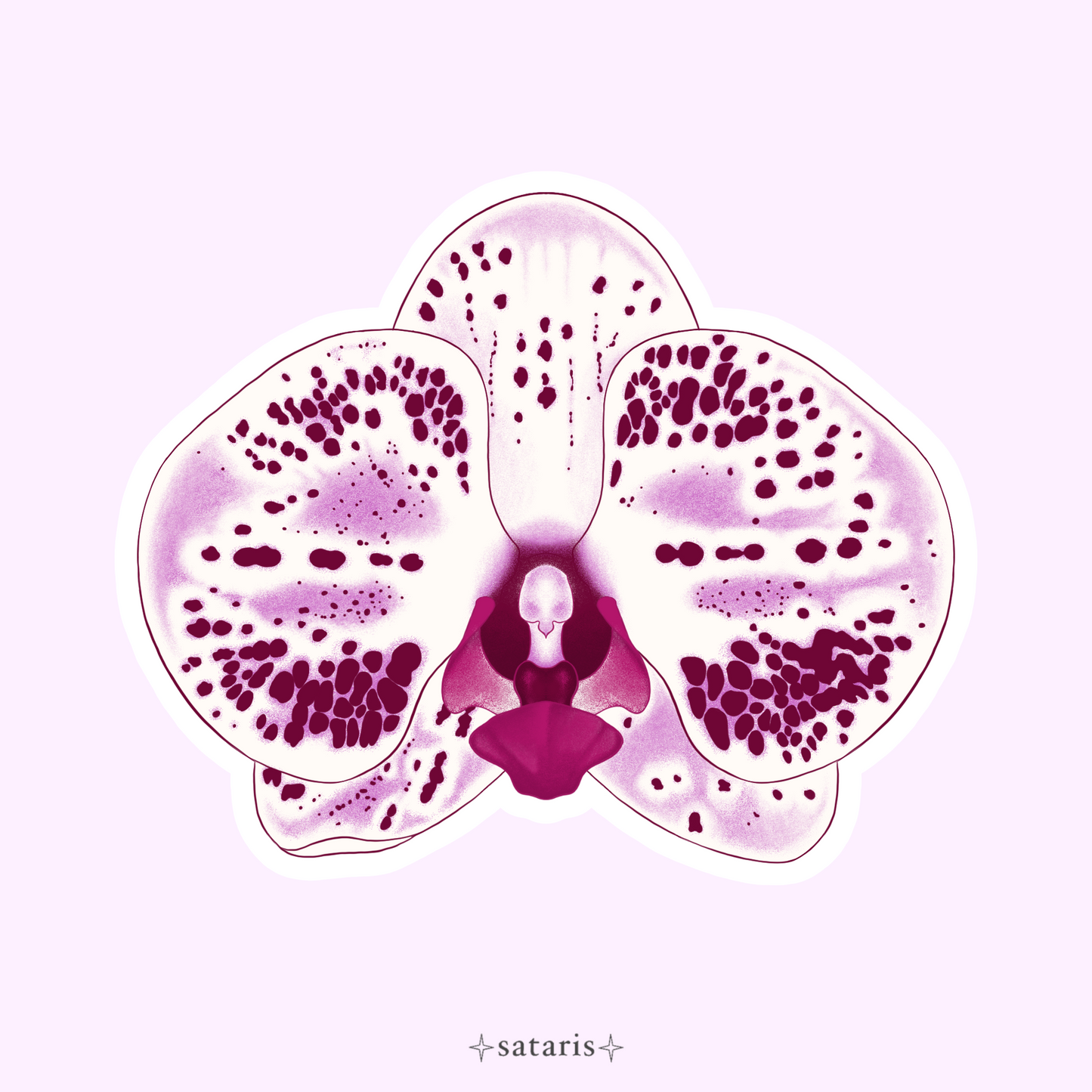 Orchid sticker