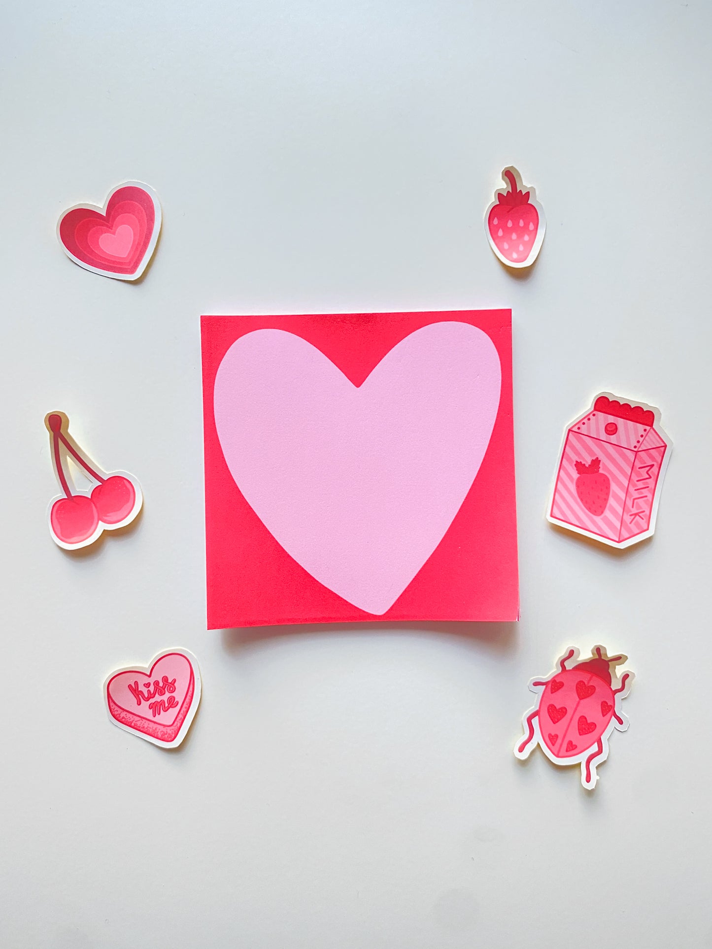 Heart notepad