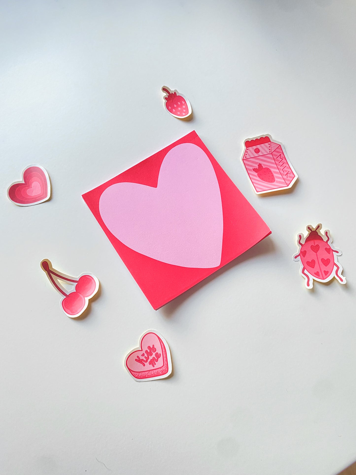 Heart notepad