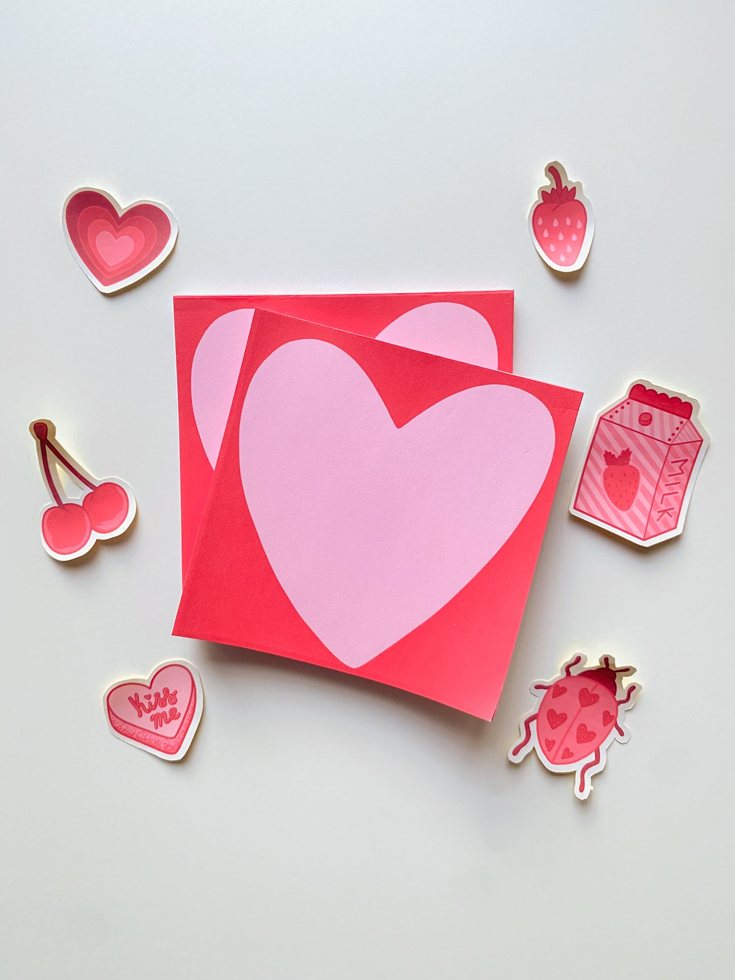 Heart notepad