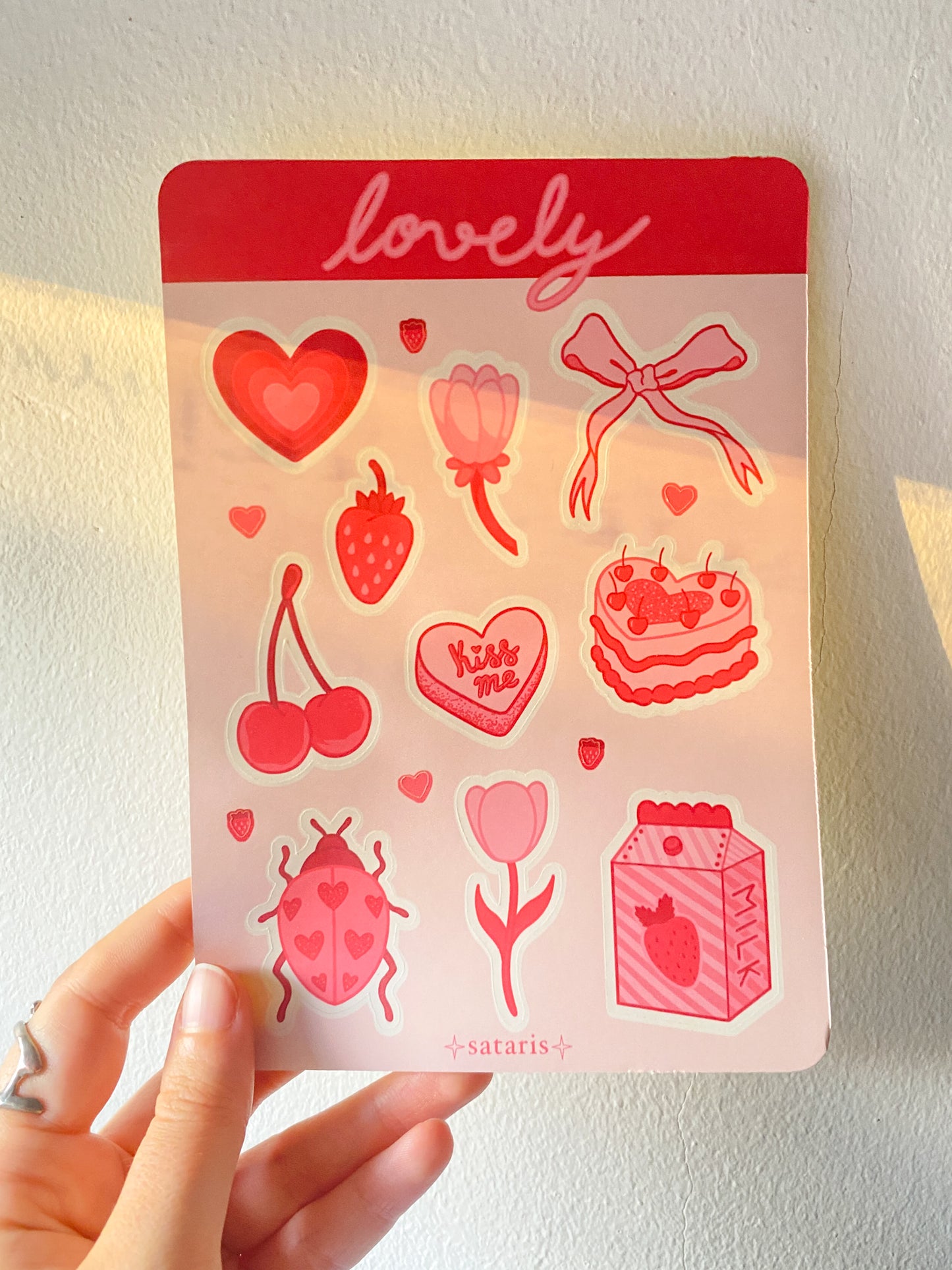 Lovely sticker sheet