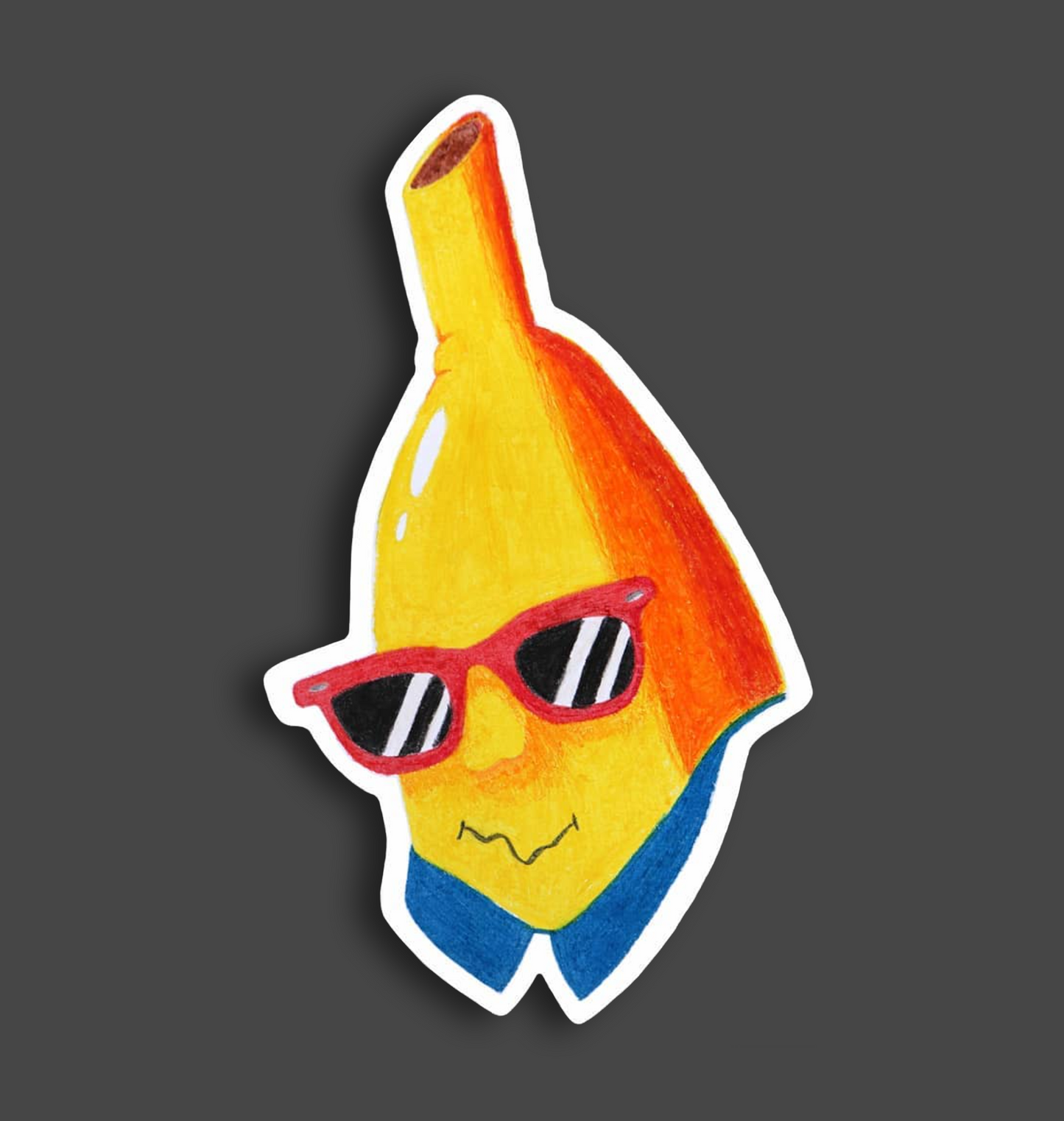 Banana Man portrait sticker